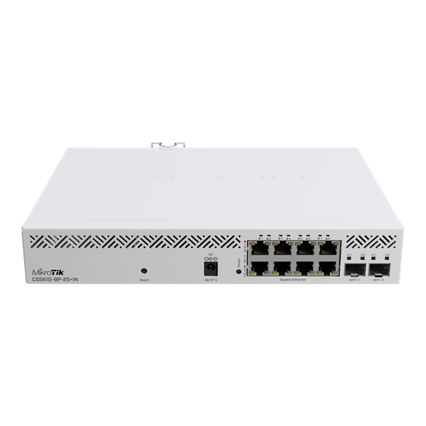 Mikrotik CSS610-8P-2S+IN 8x Gigabit PoE-out ports and 2x 10 Gigabit SFP+ ports Switch Mikrotik CSS610-8P-2S+IN 8x Gigabit PoE-out ports and 2x 10 Gigabit SFP+ ports Switch