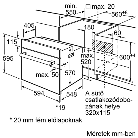 Bosch HBF133BR0 SÜTŐ BEÉPÍTHETŐ ELEKTROMOS