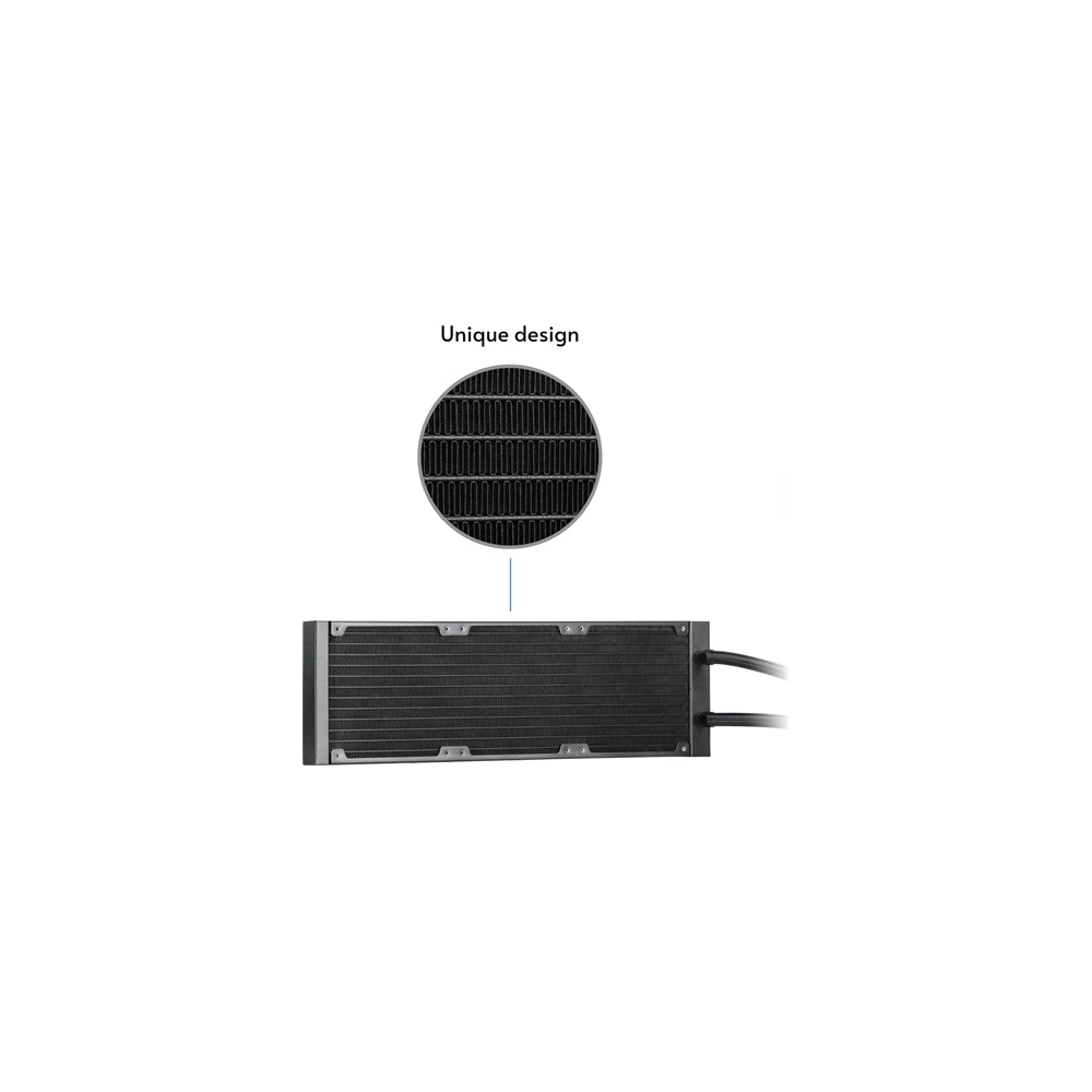 Chieftec Iceberg 360 DARK CLC-360-BLK - 360mm-es AiO CPU Vízhűtő Fekete