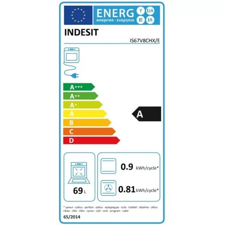 Indesit IS67V8CHX/E TŰZHELY ELEKTROMOS