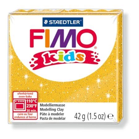 FIMO "Kids" gyurma 42g égethető glitteres arany (8030-112) FIMO "Kids" gyurma 42g égethető glitteres arany (8030-112)
