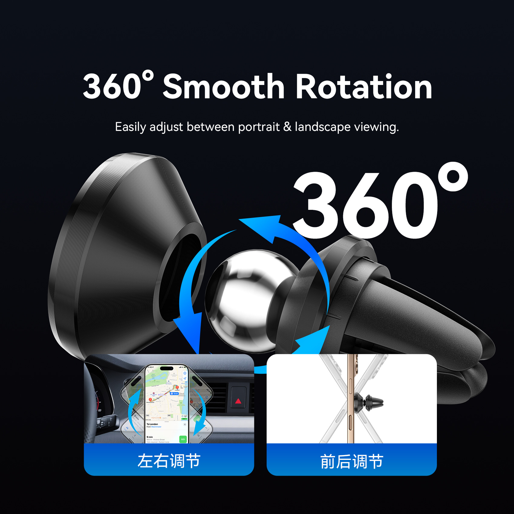 Vention Telefon  Klip mágneses autós telefontartó