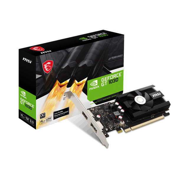 MSI  GT 1030 4GH LP OC 4GB DDR4  PCI-Ex16x nVIDIA Videokártya