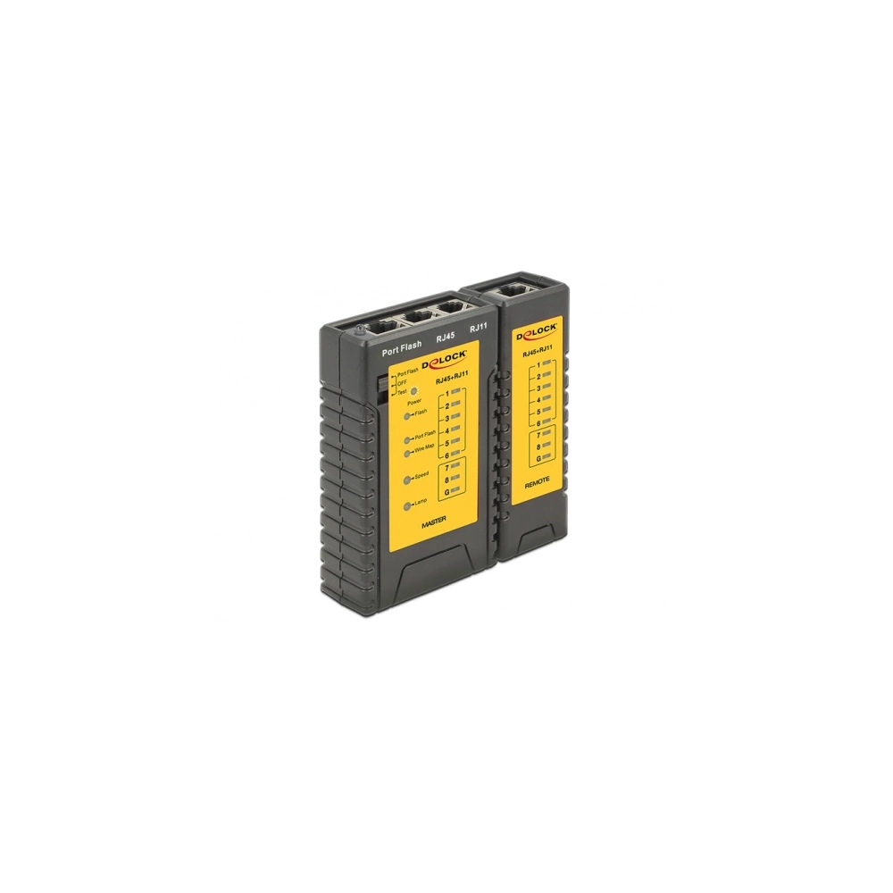  Delock 86407 RJ45 - RJ12 kábel tesztelő + Portkereső
