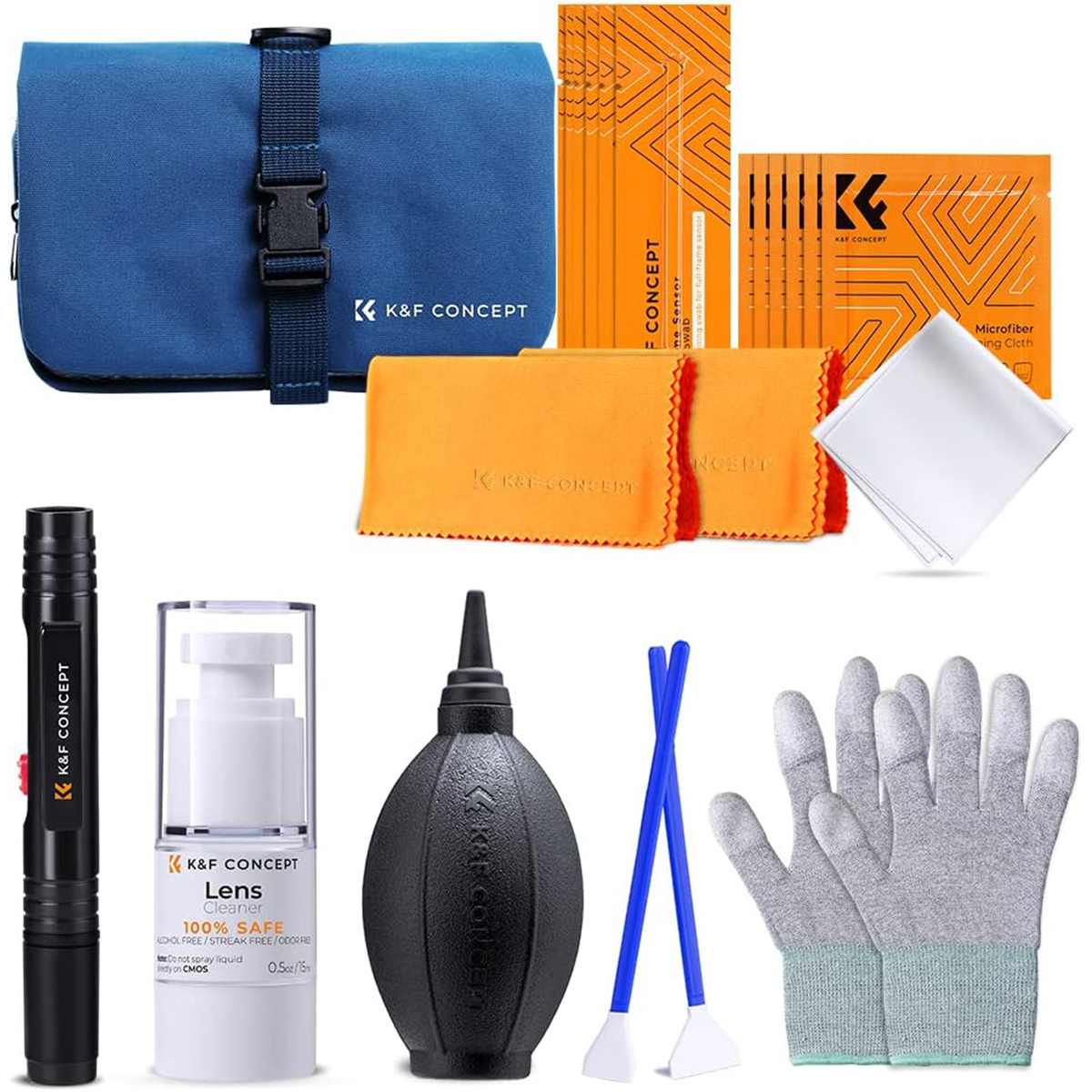 K&F Concept 23 az 1-ben lencse- és szenzortisztító szett + 15 ml tisztító folyadék K&F Concept 23 az 1-ben lencse- és szenzortisztító szett + 15 ml tisztító folyadék