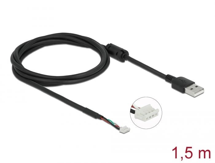 Delock 96001 USB 2.0 kamera modul kábel 1.5m fekete 