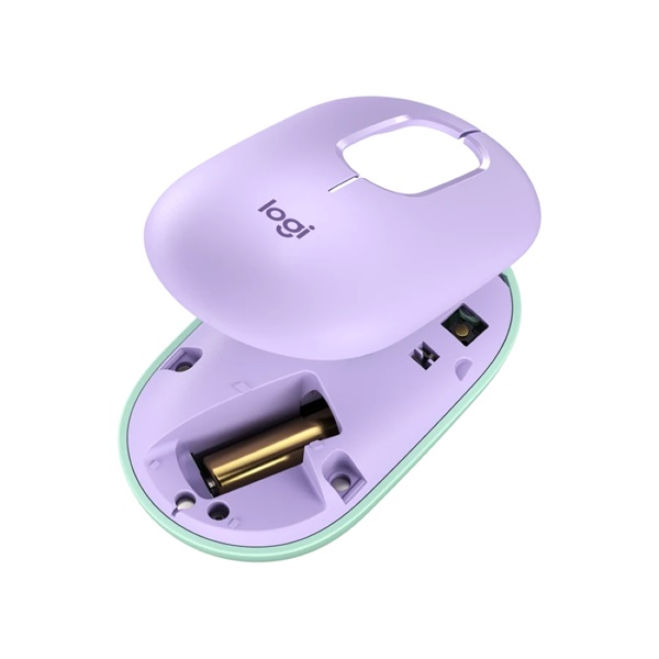Logitech POP vezeték nélküli egér Daydream - lila-zöld (910-006547)