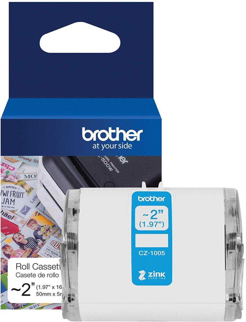 Brother CZ-1005 színes folytonos szalagtekercs (50mm) White 5m Brother CZ-1005 színes folytonos szalagtekercs (50mm) White 5m
