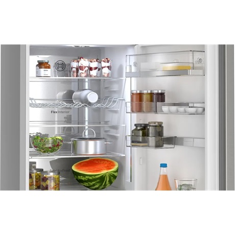 Bosch KGN39AIAU Alulfagyasztós hűtőszekrény, A energiaosztály, Inox