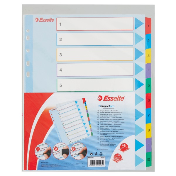 Esselte A4 újraírható 1-10 regiszter