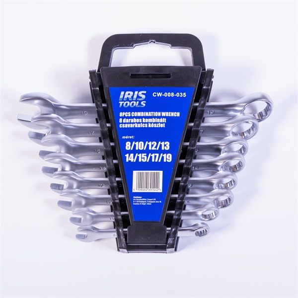 IRIS TOOLS CW-008-035 8 darabos kombinált csavarkulcs készlet IRIS TOOLS CW-008-035 8 darabos kombinált csavarkulcs készlet
