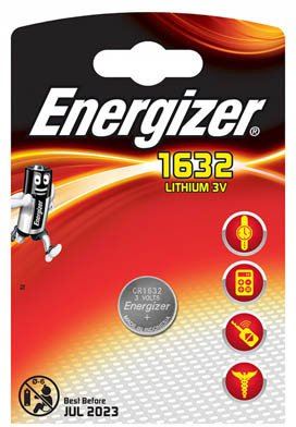 Energizer gombelem 3V CR1632 (1db/csomag)  (7638900411553)