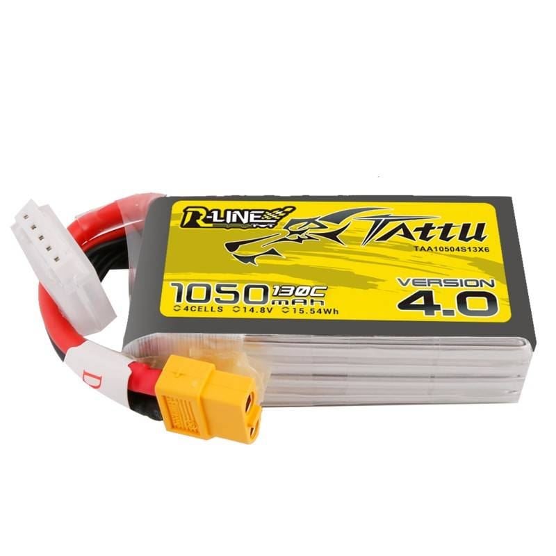 Tattu R-Line 4.0 1050mAh 14.8V 130C 4S1P XT60 akkumulátor (TAA10504S13X6)
