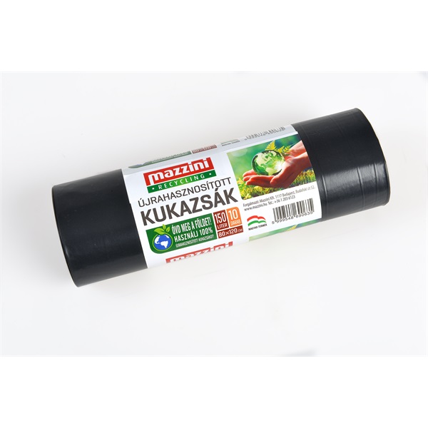 MAZZINI 104090 újrahasznosított 10db/roll 150L szemeteszsák MAZZINI 104090 újrahasznosított 10db/roll 150L szemeteszsák
