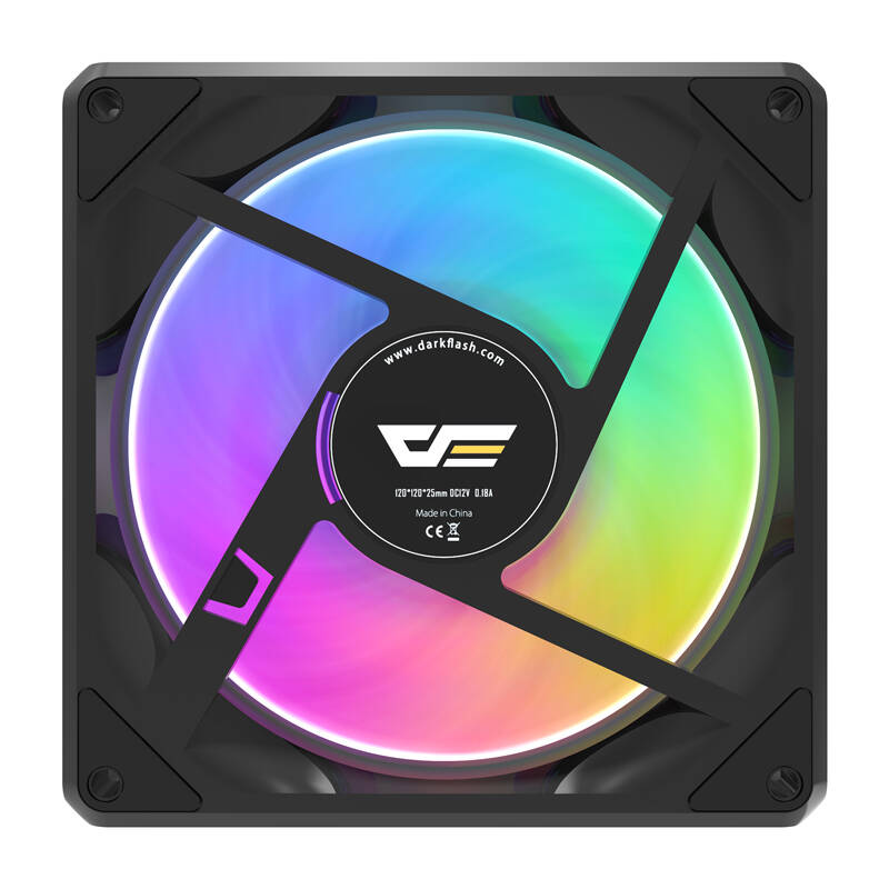 Darkflash Gauss G24 számítógépes ventilátor Fekete
