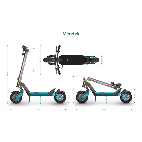LAMAX eTank SA70 1600W (2X800W)/20Ah elektromos roller LAMAX eTank SA70 1600W (2X800W)/20Ah elektromos roller