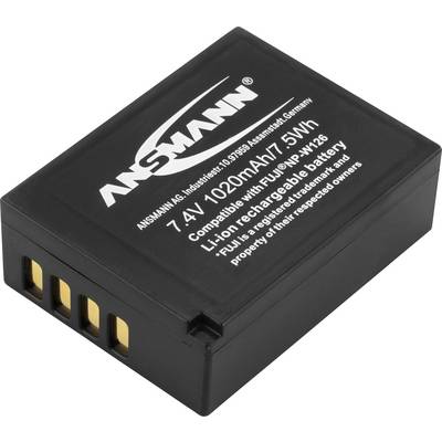 NP-W126 Fujifilm kamera akku 7,4V 1020 mAh, Ansmann