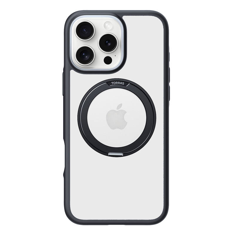 Torras Ostand R Fusion tok iPhone 16 Pro Max készülékhez (fekete)