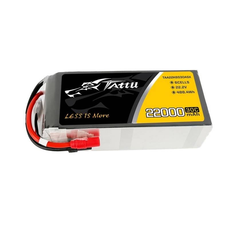 Tattu LiPo 22000mAh 22.2V 30C 6S1P AS150 + XT150 akkumulátor (TAA22K6S30ASX) Tattu LiPo 22000mAh 22.2V 30C 6S1P AS150 + XT150 akkumulátor (TAA22K6S30ASX)