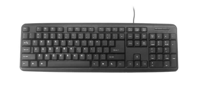 Gembird KB-U-103-RU orosz billentyűzet fekete USB
