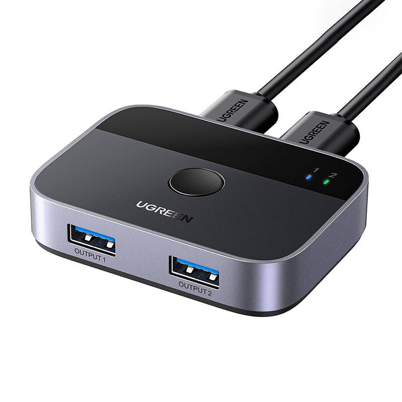 UGREEN CM757 USB 3.0 (2x2) switch, 5 Gbps + 2x USB kábel 1.5m