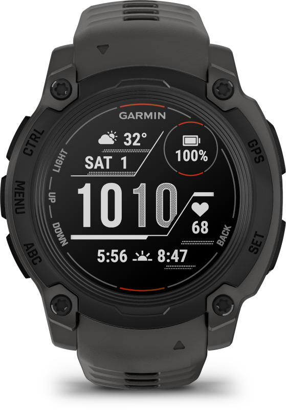 Garmin Instinct E 40mm okosóra fekete-sötétszürke szíjjal