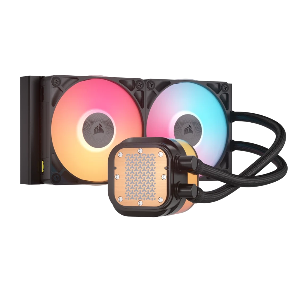 Corsair iCUE LINK TITAN 240 RX LCD Liquid CPU Cooler Fekete