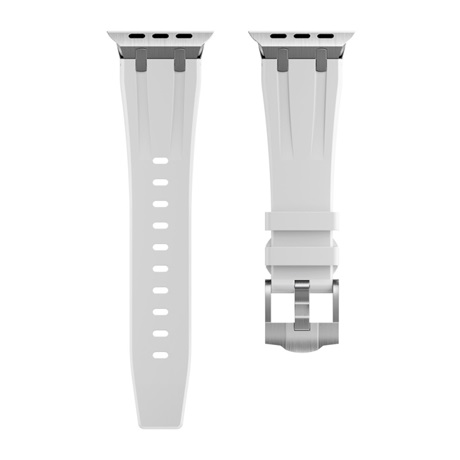 Mybandz 62789 APPLE WATCH ELEMENT-FEHÉR(EZÜST) 44/45/46 ÉS 49 MM