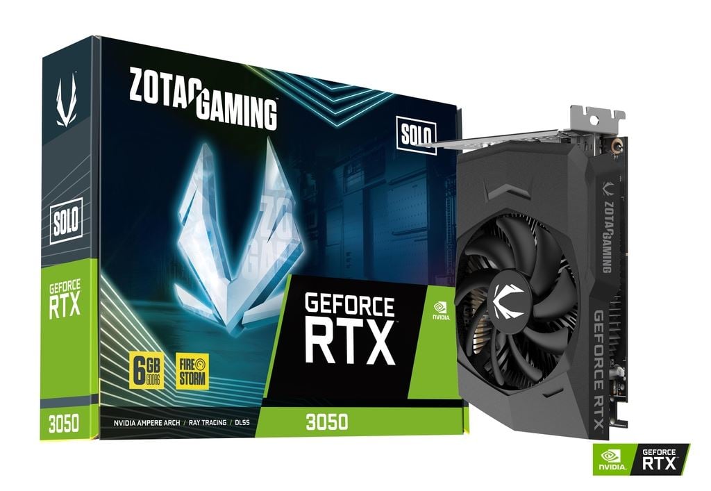 Zotac GeForce RTX 3050 6GB SOLO videokártya  