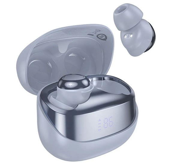 Hoco EW200 bluetooth fülhallgató SZTEREO (v5.4, TWS, LED kijelző, mikrofon + töltőtok) SÖTÉTKÉK (EW200_BL)