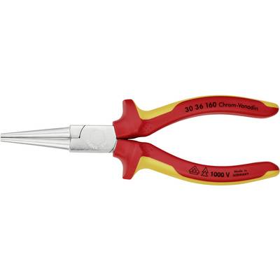 Kerekcsőrű fogó, VDE, DIN ISO 5745 szerint - KNIPEX 30 36 160 Kerekcsőrű fogó, VDE, DIN ISO 5745 szerint - KNIPEX 30 36 160