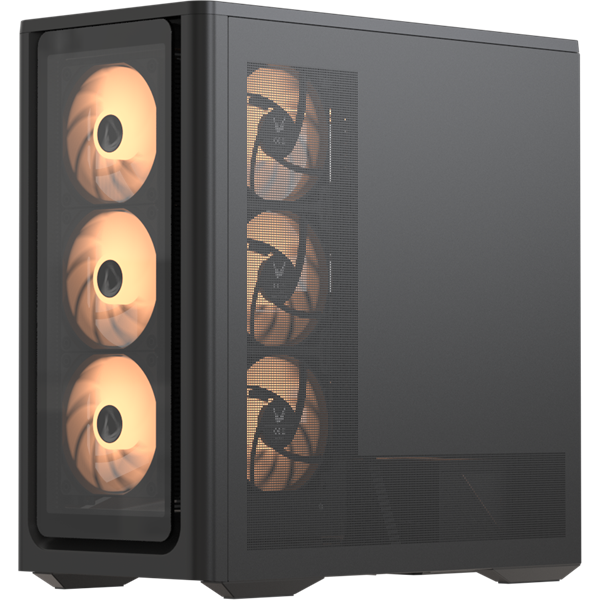 Formula Air Power G9 Duo PA ablakos  4x12cm venti  EATX Számítógépház Fekete