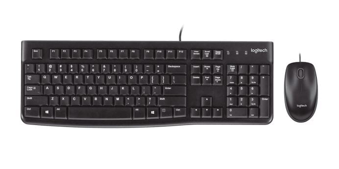 Logitech Desktop MK120 billentyűzet + egér német USB (920-002540)