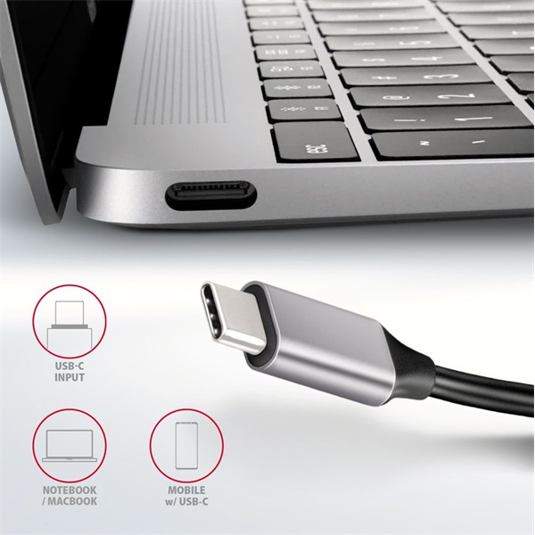 Axagon HMC-6H4A SuperSpeed USB-C Combo 6in1 Hub