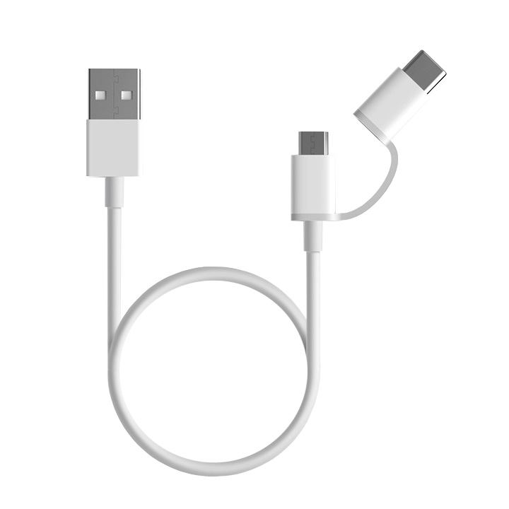Xiaomi Mi 2-in-1 USB kábel USB A --> Micro USB -> Type C 100cm fehér (SJV4082TY / XMM2IN1USBTC100) Xiaomi Mi 2-in-1 USB kábel USB A --> Micro USB -> Type C 100cm fehér (SJV4082TY / XMM2IN1USBTC100)