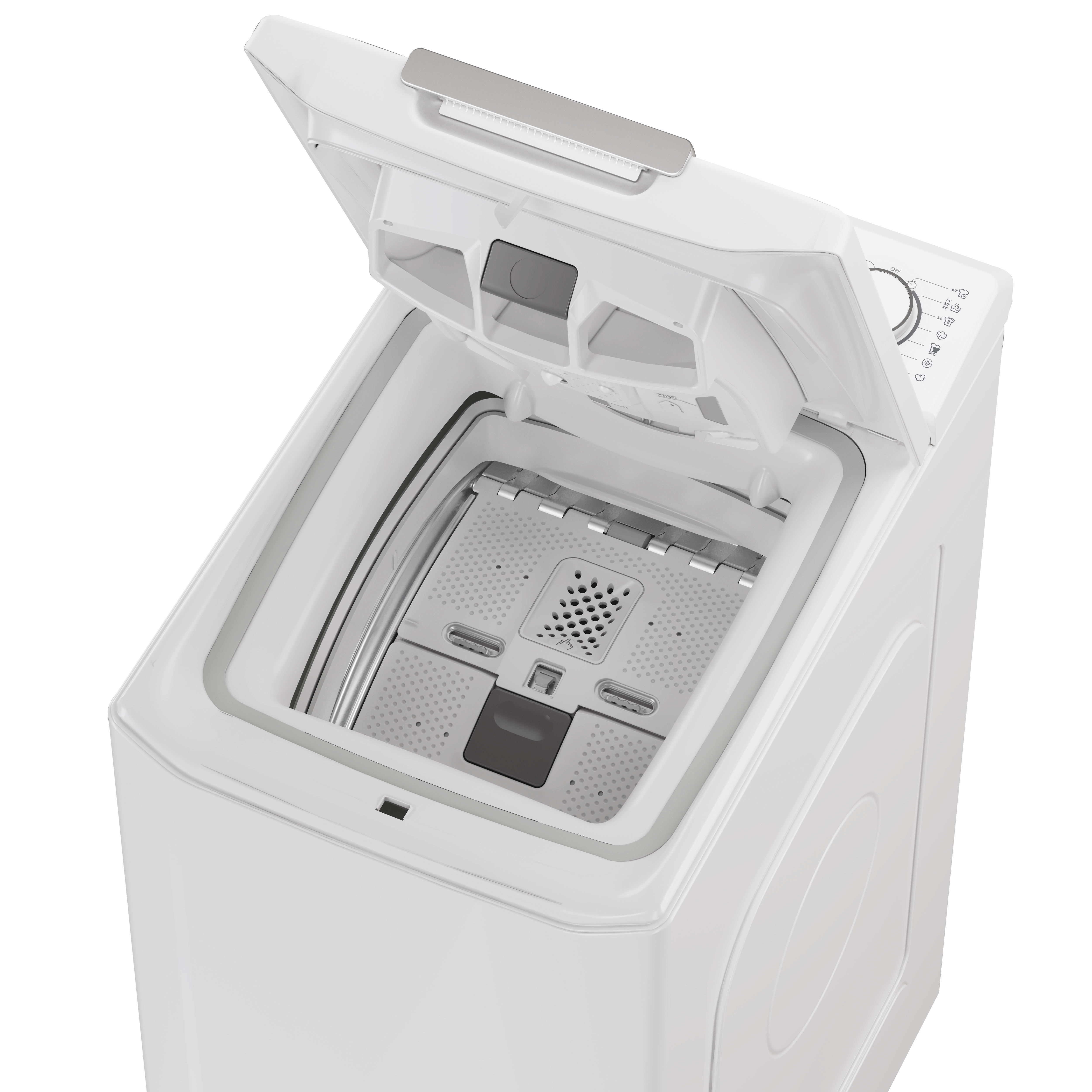 Candy TCA474TM5-S Felültöltős mosógép - 7 kg, 1400 ford./perc, A Energiaosztály, WiFi + BLE