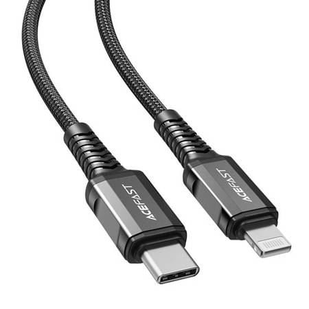 ACEFAST C1-01 USB-C - Lightning kábel 1.2m fekete ACEFAST C1-01 USB-C - Lightning kábel 1.2m fekete