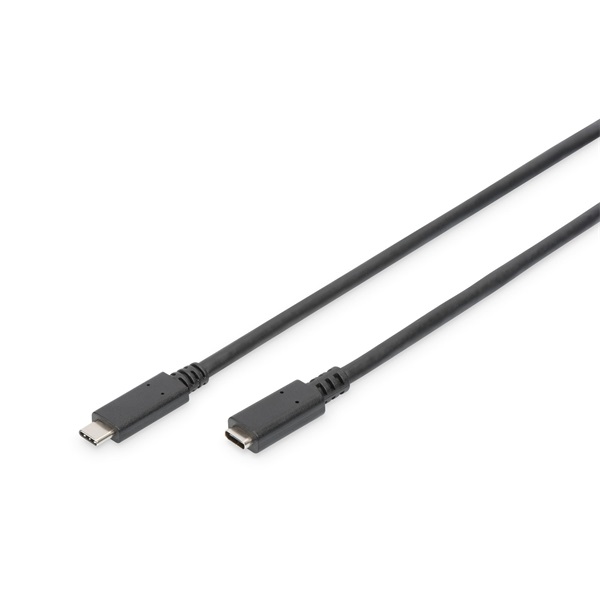 DIGITUS SuperSpeed UHD 4K 3.1 Gen2 USB Type-C hosszabbító kábel 1,5m