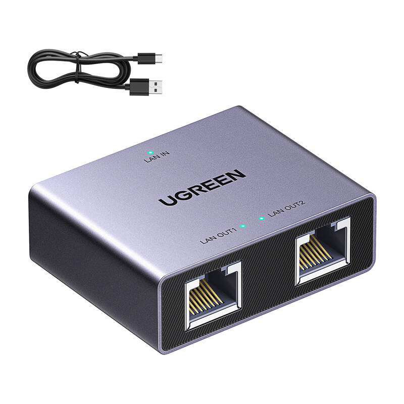 UGREEN NW301 Ethernet elosztó adapter (1x2)