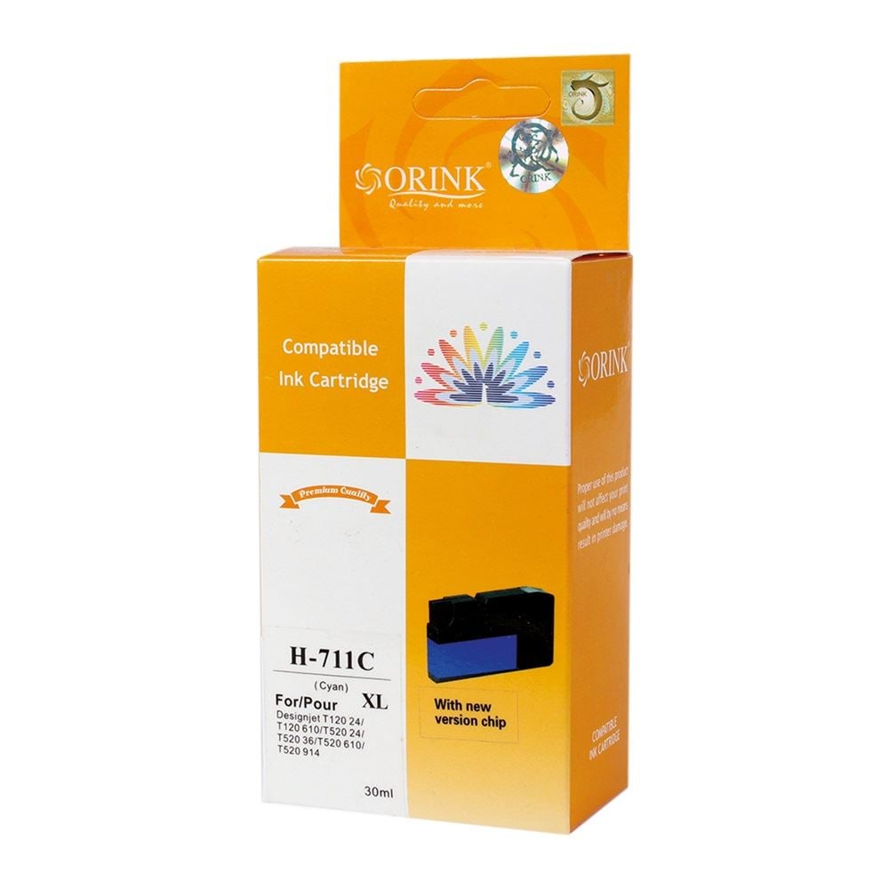 Orink utángyártott HP 711XL/CZ130A tintapatron ciánkék (HPO711XLCY)