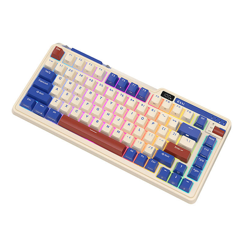 Mechanical keyboard Royal Kludge KZZI K75 pro RGB, Moment Switch (retro blue)