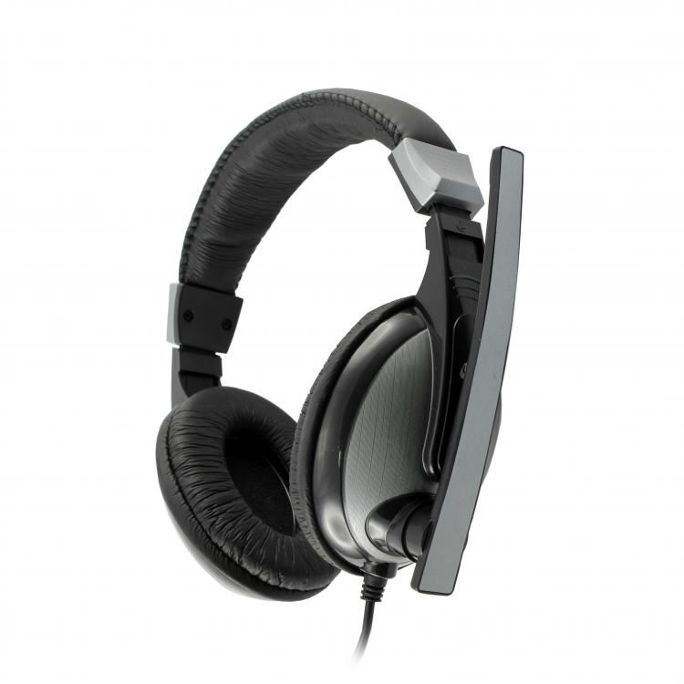 Sbox HS-302 Mikrofonos fejhallgató szürke-fekete