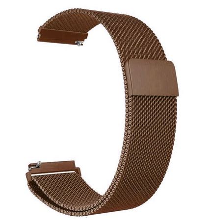 Mybandz milánói fém szíj 22mm kávébarna (22SKU1649)