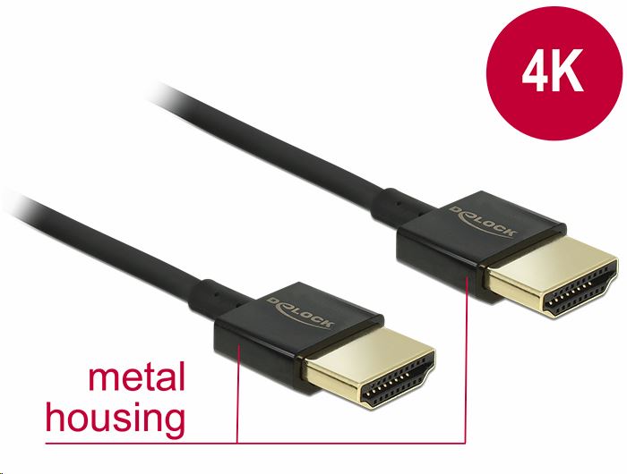 Delock 84773 High Speed HDMI Ethernet kábel 2m Delock 84773 High Speed HDMI Ethernet kábel 2m