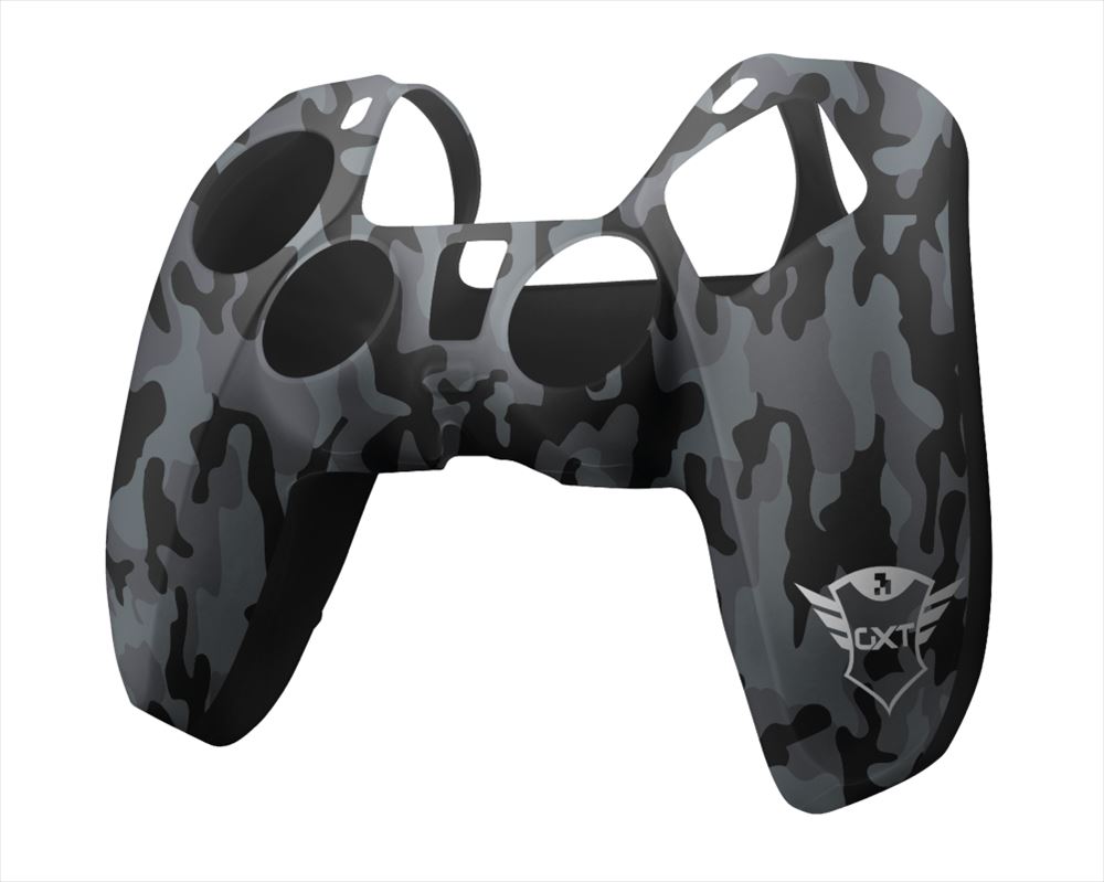 Trust GXT 748 Camo PS5 kontroller gumiborítás szürke terepmintás (24172)