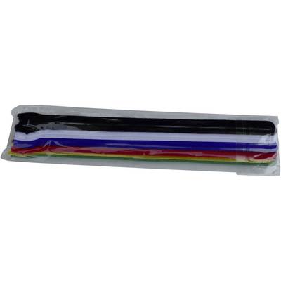 Tépőzáras kábelkötöző, tépőzáras szalag 10db-os készlet 250 mm x 13 mm TRU COmPONENTS 804-06-Bag