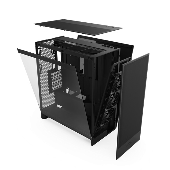  NZXT CM-H72FB-01 Midi   H7 Flow   Matt fekete   Számítógépház