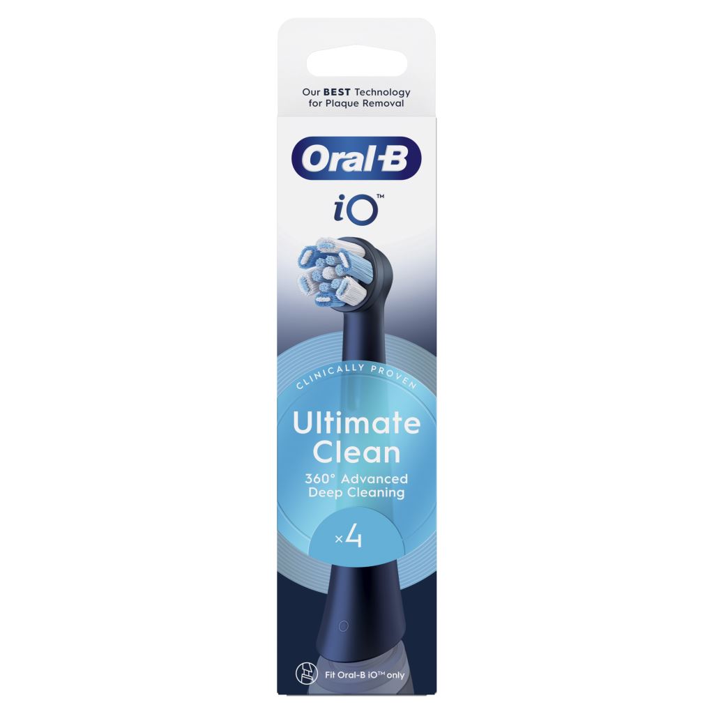 Oral-B iO Ultimate Clean  4 db-os fogkefefej szett  Fekete