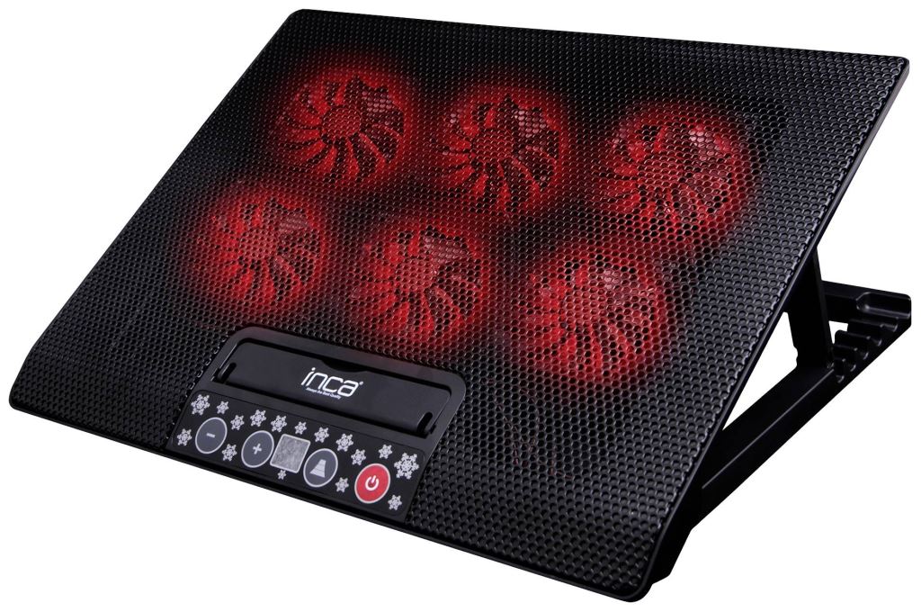 INCA 17" Notebook állvány hűtő és USB HUb funkcióval fekete (INC-601GMS) INCA 17" Notebook állvány hűtő és USB HUb funkcióval fekete (INC-601GMS)