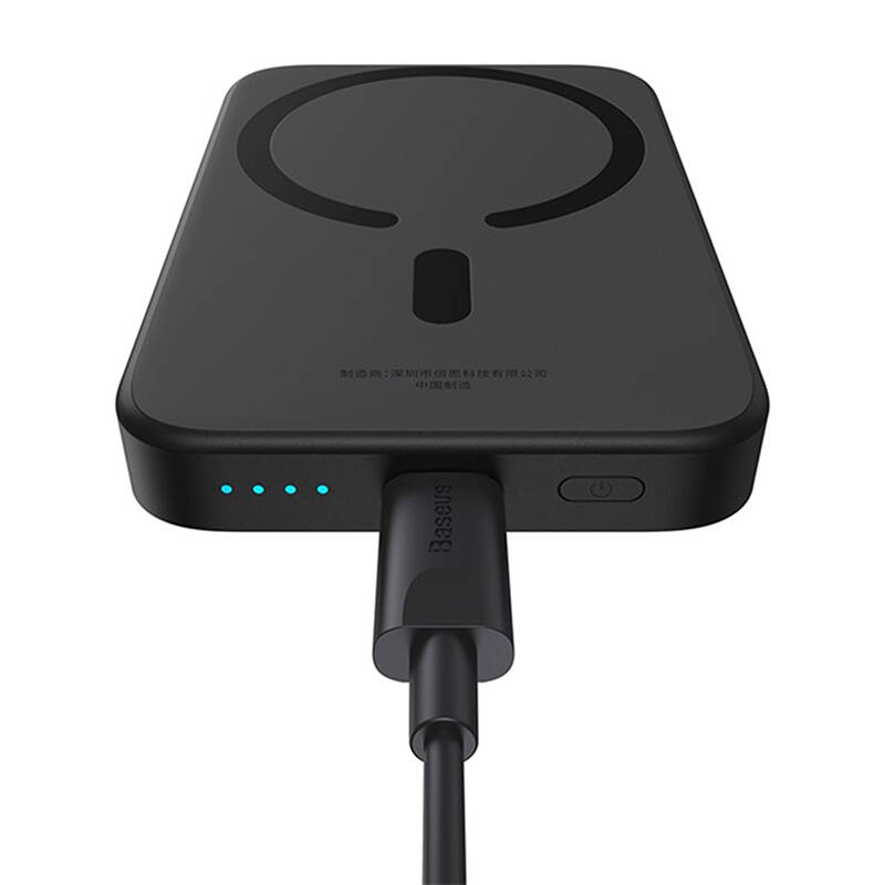 Mini Wireless PowerBank 20W Baseus Fekete